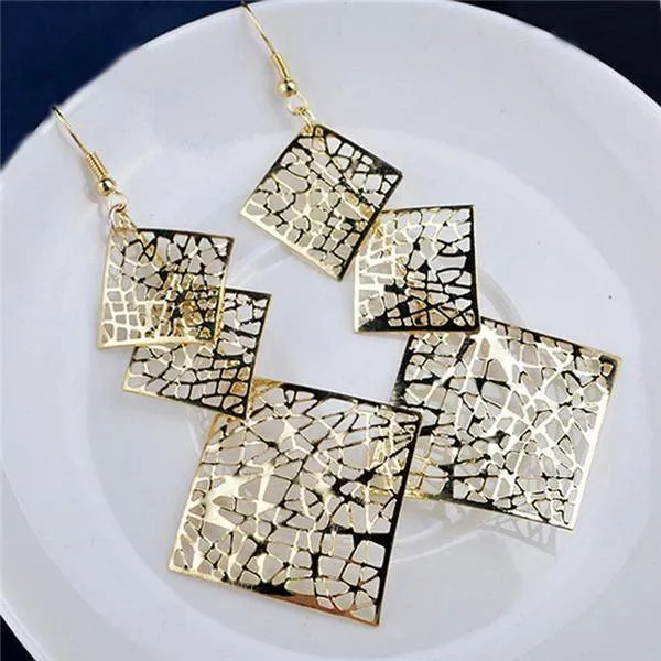 19 Styles, Rock Punk Geometric Dangle Earrings