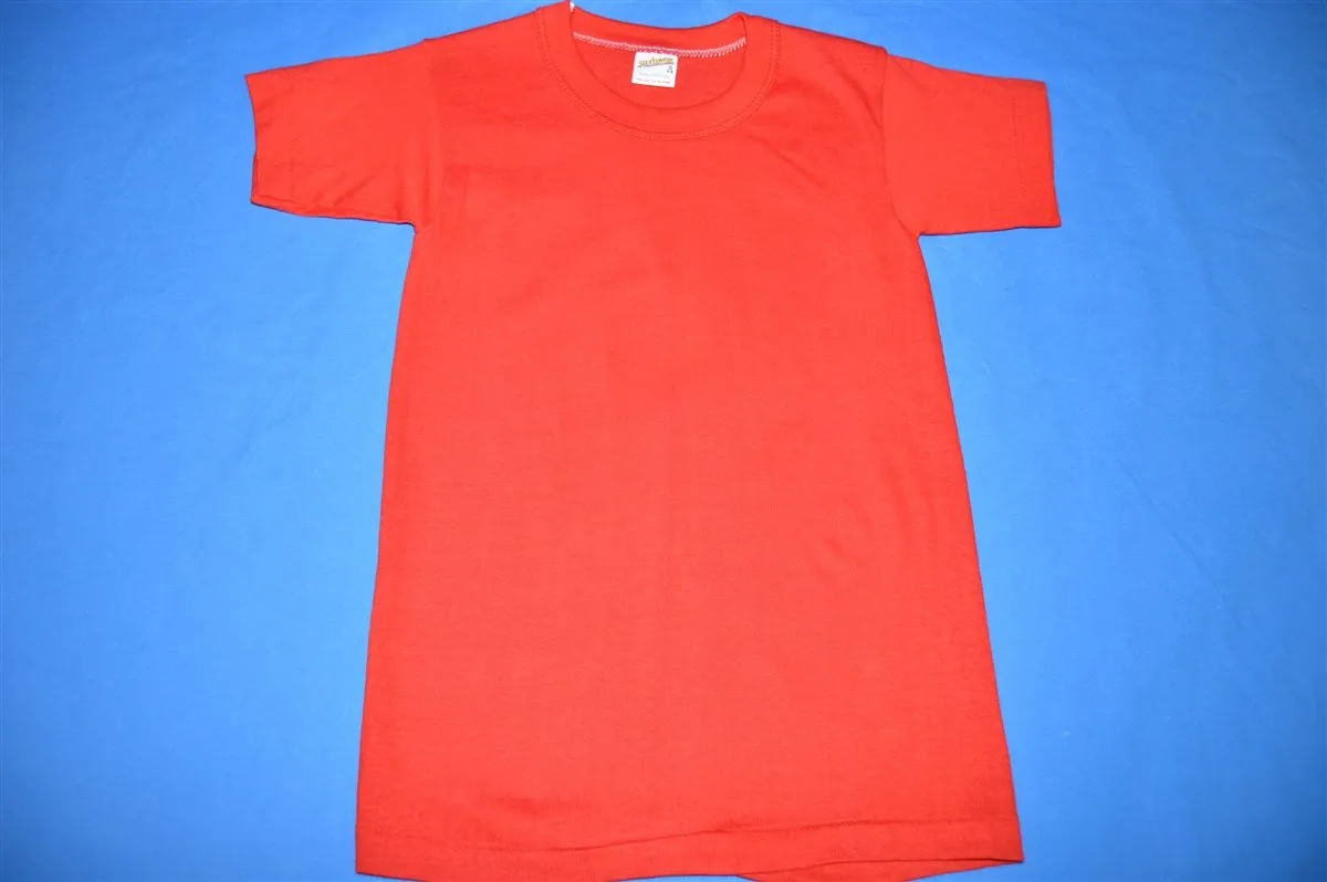 80s Red Blank 100% Cotton t-shirt Youth Small
