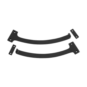 9658 Fanlight Stop Pair Matte Black L190mm
