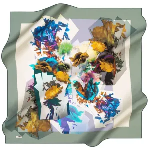 Aker Mae Floral Silk Scarf No. 51
