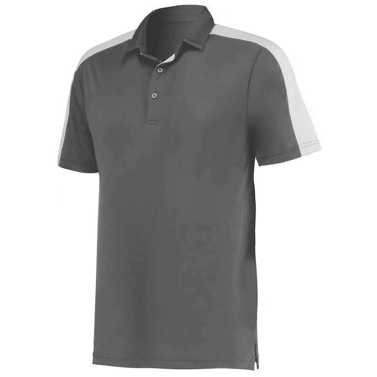 Augusta Sportswear Men's Graphite/White Bi-Color Vital Polo