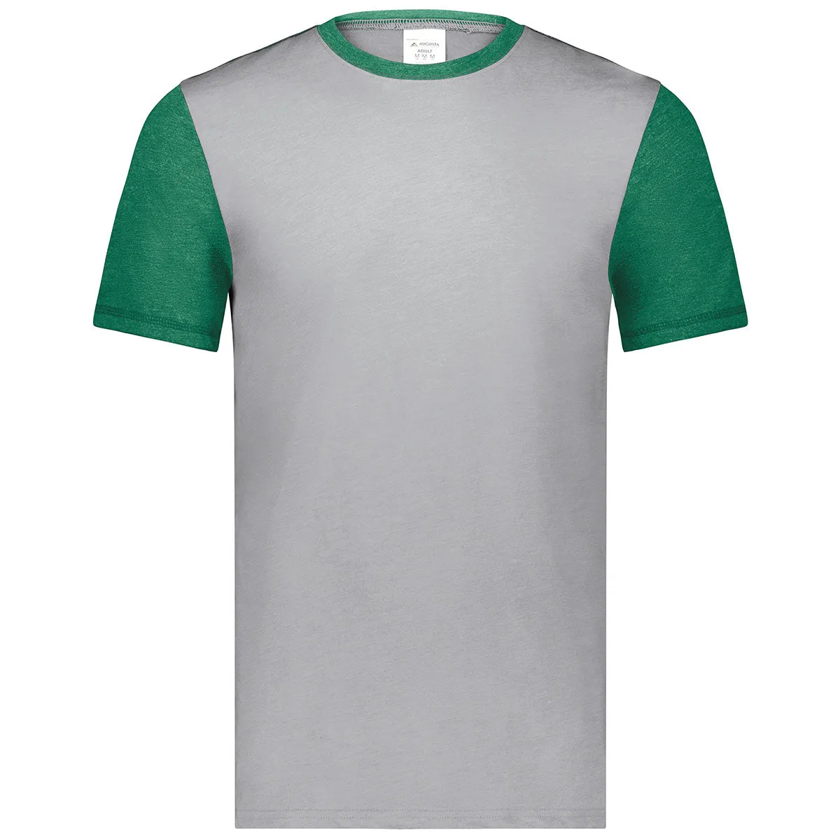 Augusta Sportswear Men's Grey Heather/Kelly Heather Gameday Vintage Ringer Tee