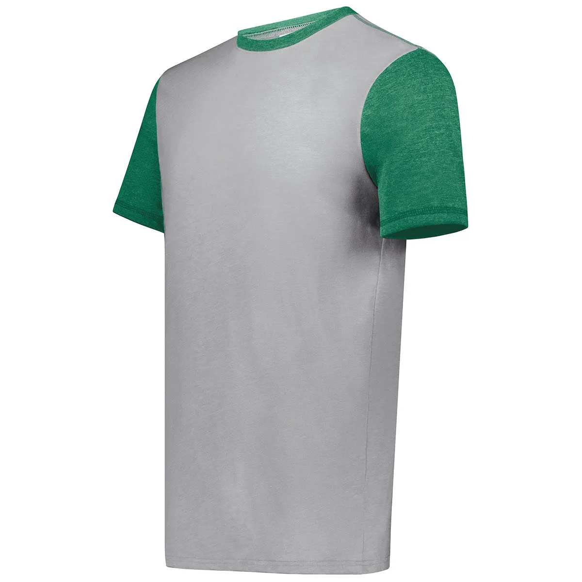 Augusta Sportswear Men's Grey Heather/Kelly Heather Gameday Vintage Ringer Tee