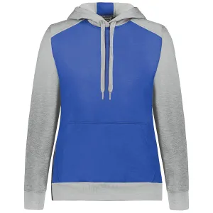 Augusta Sportswear Women's Royal/Grey Heather Three-Season Fleece Pullover Hoodie
