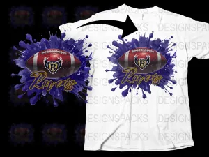 Baltimore Ravens Football Artistic Design Png Digital Download