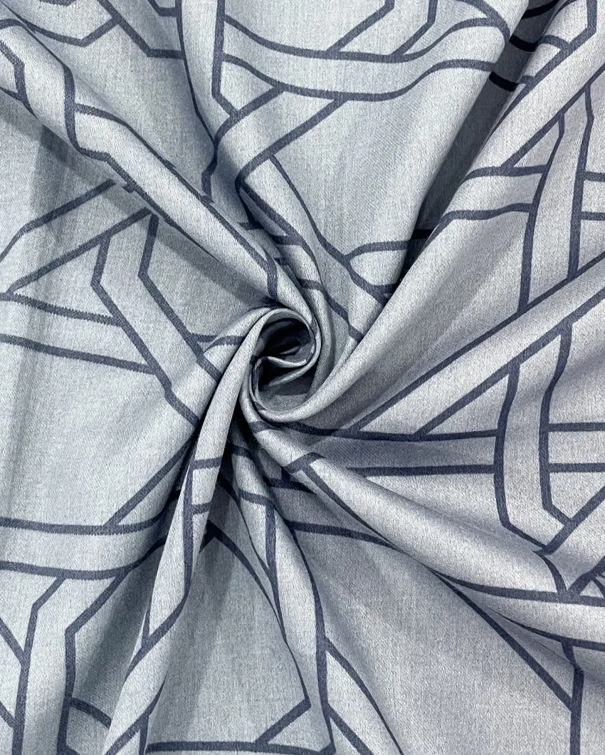 Blue Zinnia Pure Cotton Bedsheet with Pillow Cover | 90 x 60 inches