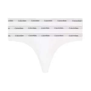 Calvin Klein Modern Logo Thong 3 Pack - White/White/White