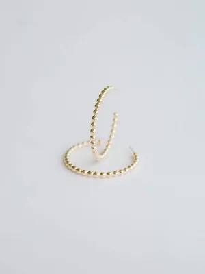 CARLO GOLD HOOPS MICHELLE MCDOWELL