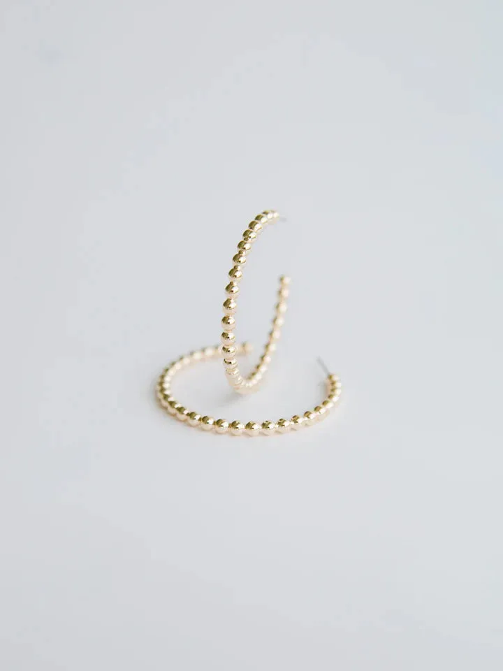 CARLO GOLD HOOPS MICHELLE MCDOWELL
