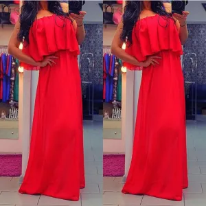 Chiffon Strapless Nightclubs Sexy Dress