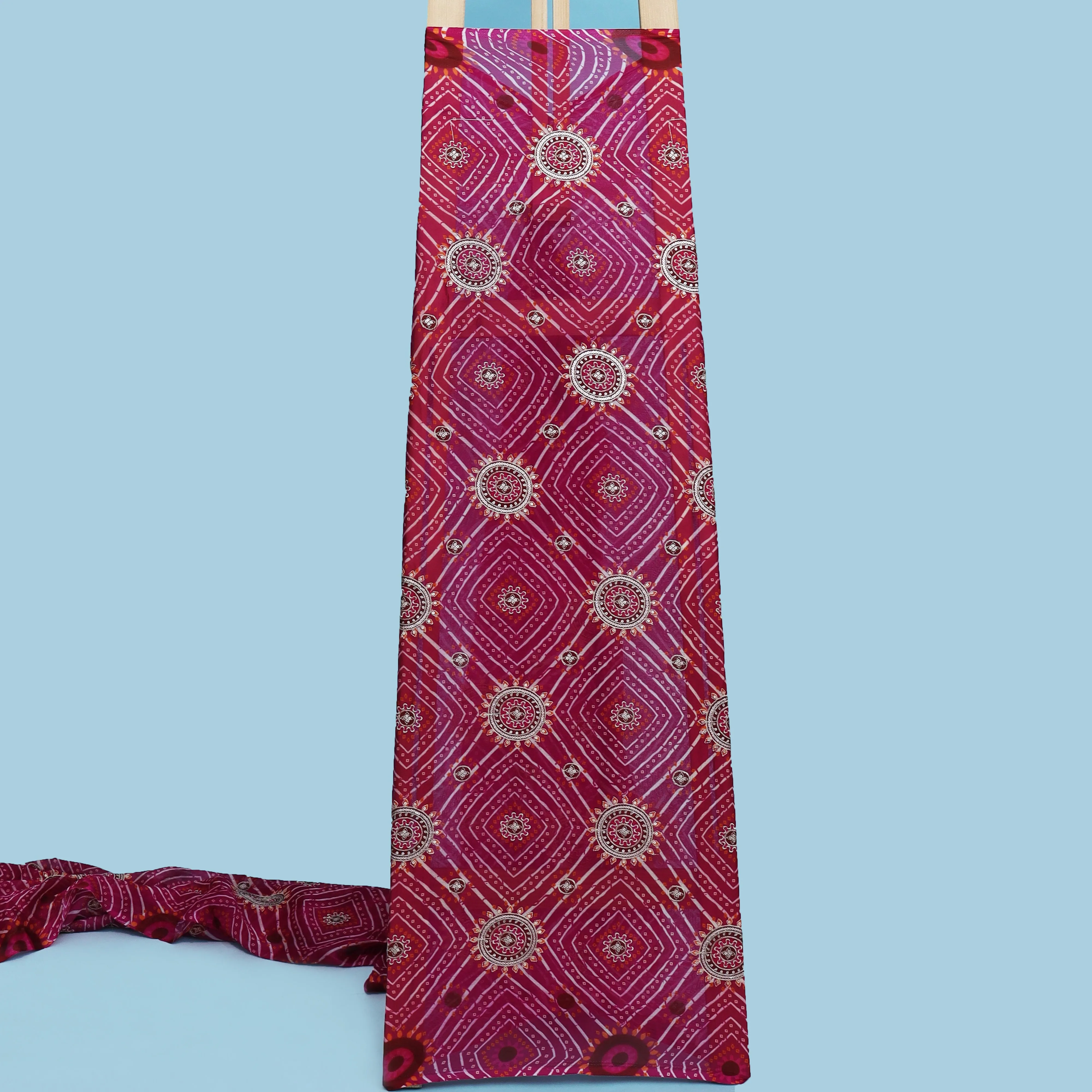 Chinon Position Print Embroidery Fabric