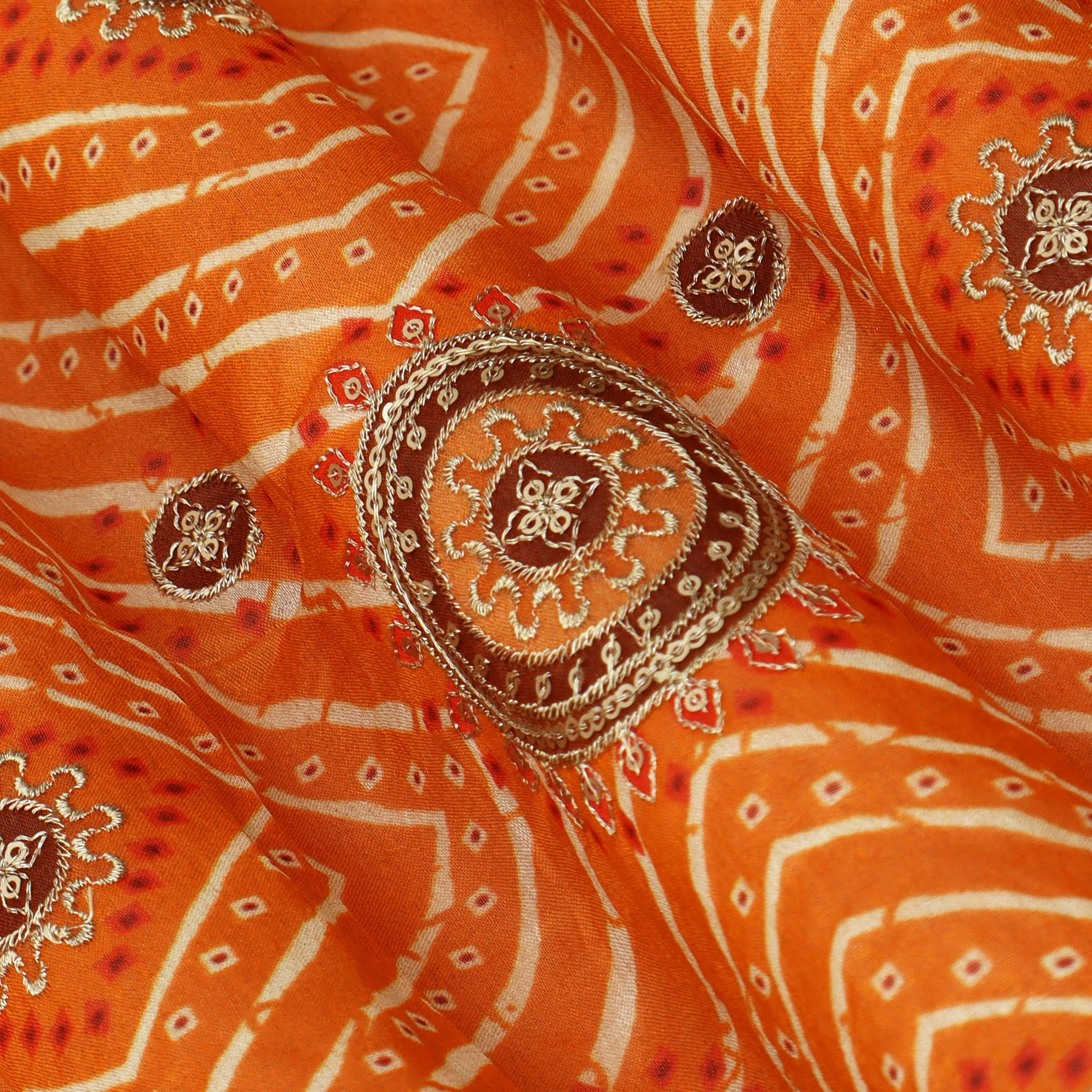 Chinon Position Print Embroidery Fabric