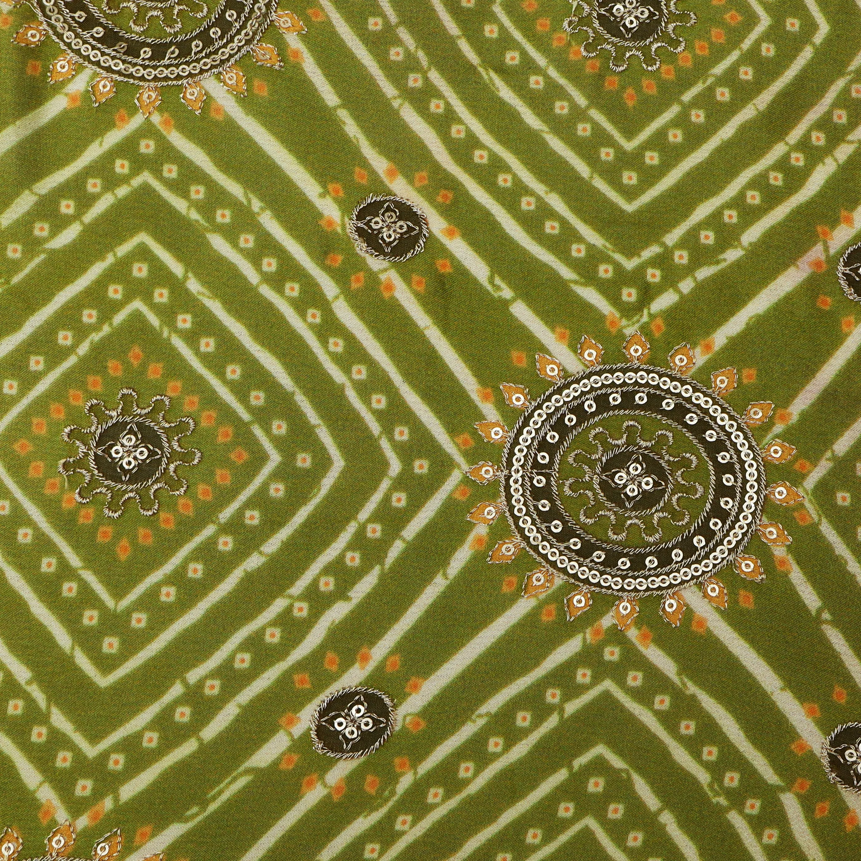 Chinon Position Print Embroidery Fabric