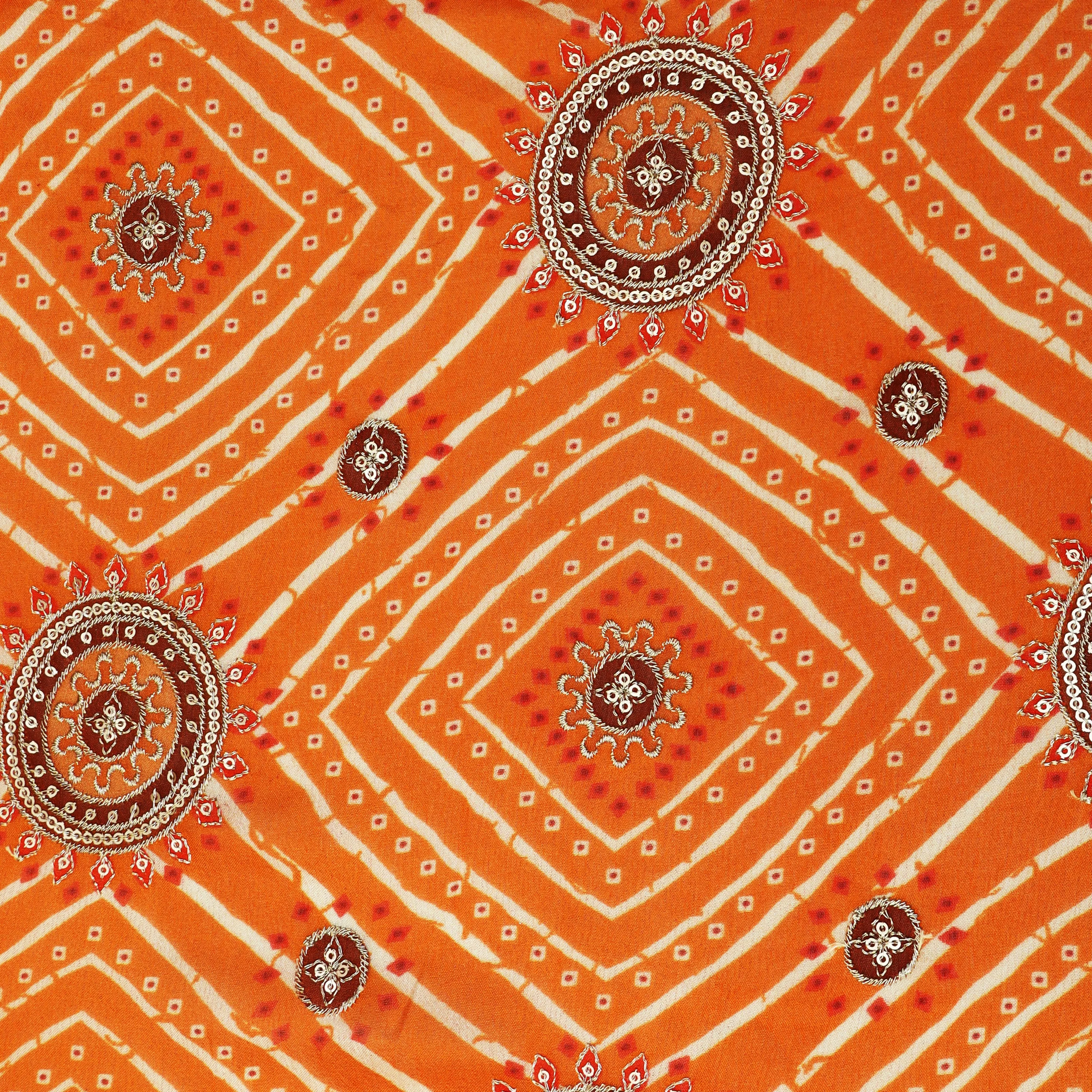 Chinon Position Print Embroidery Fabric