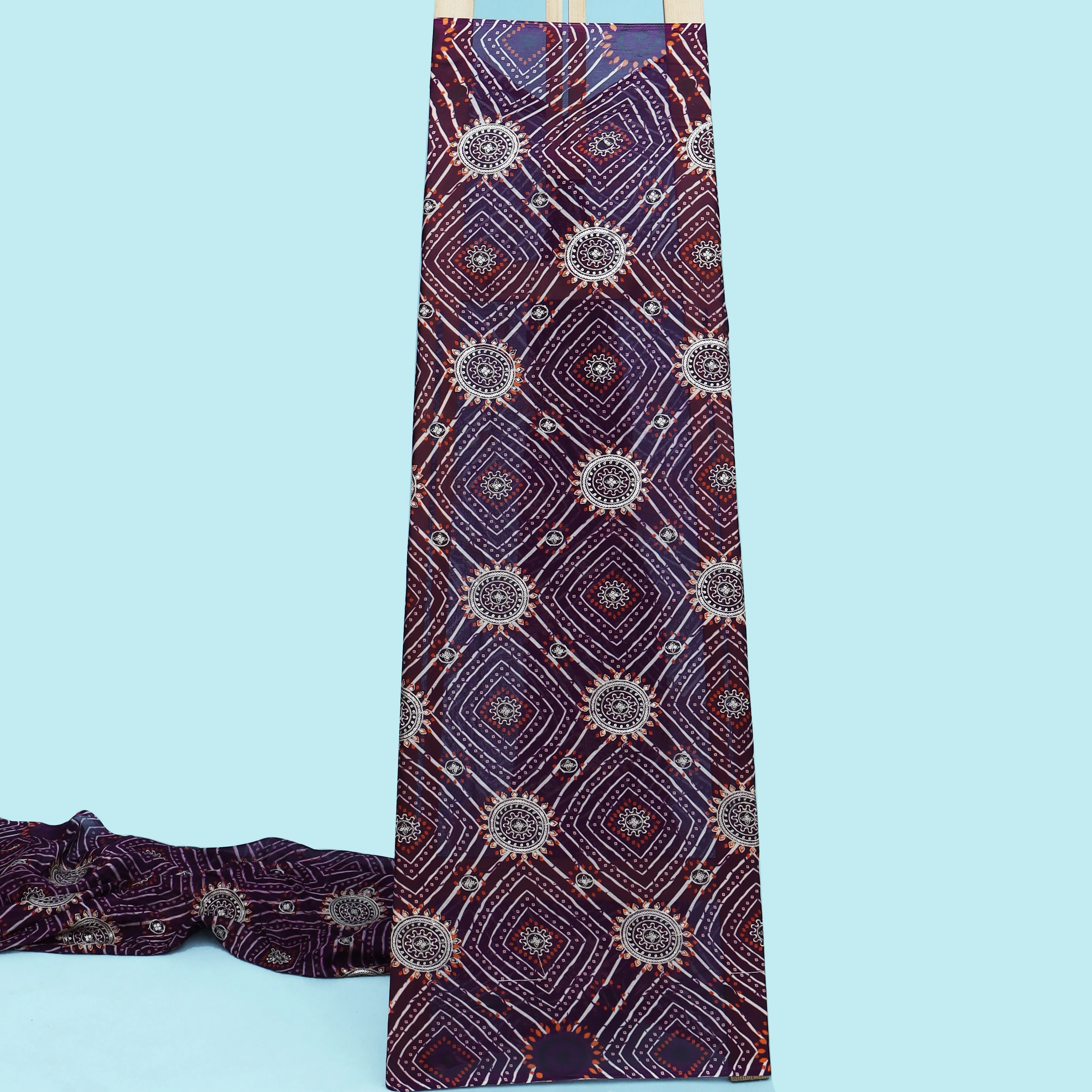 Chinon Position Print Embroidery Fabric