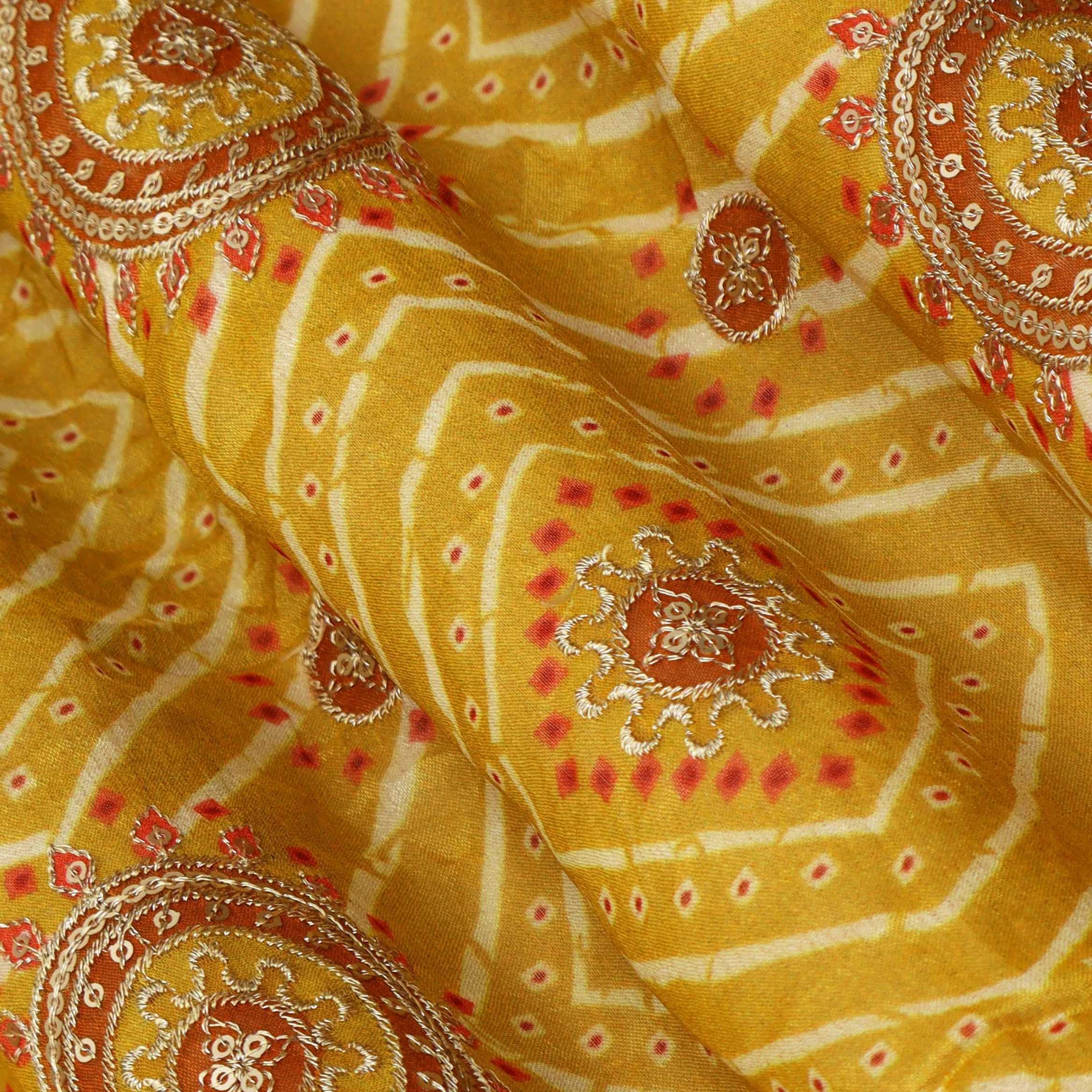 Chinon Position Print Embroidery Fabric