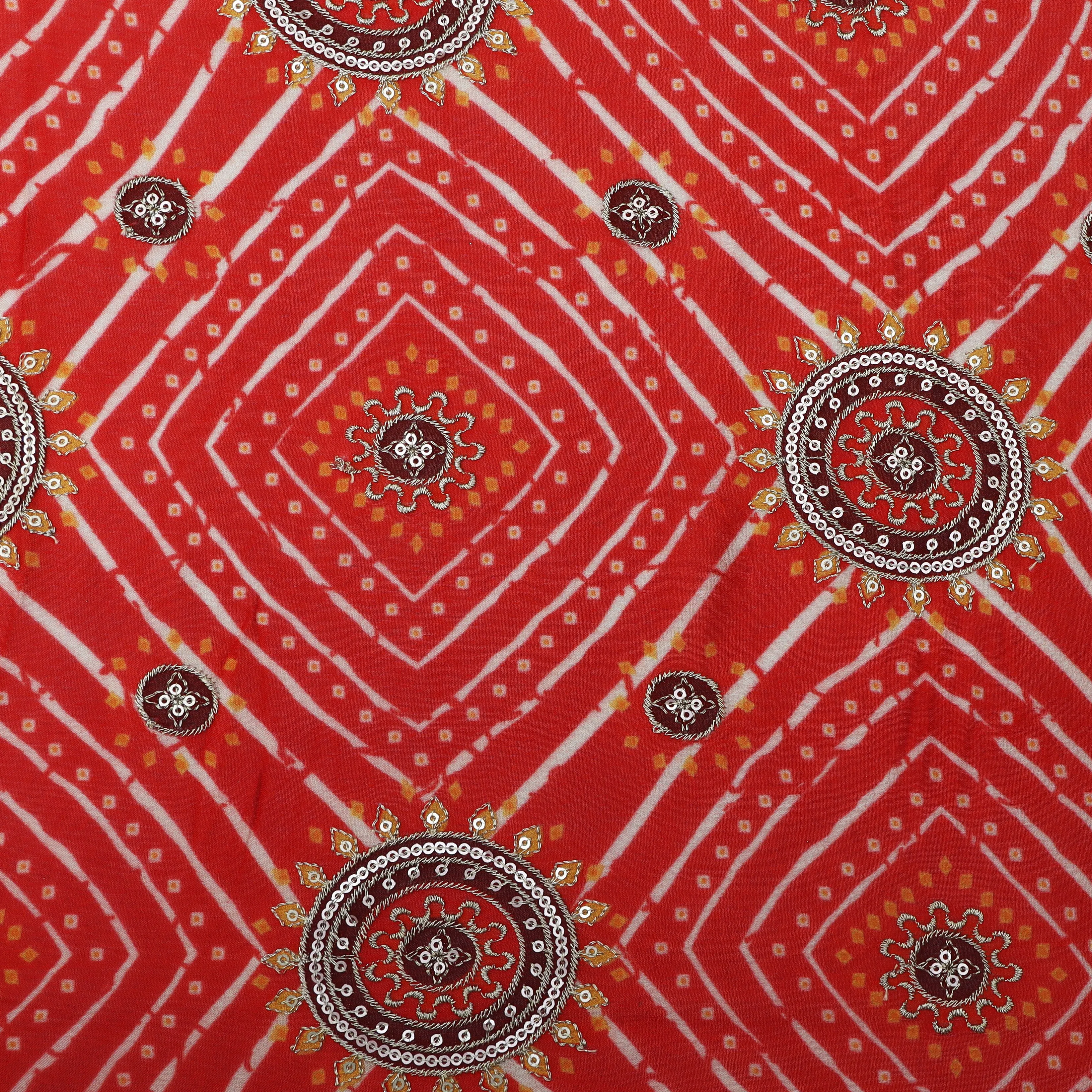Chinon Position Print Embroidery Fabric