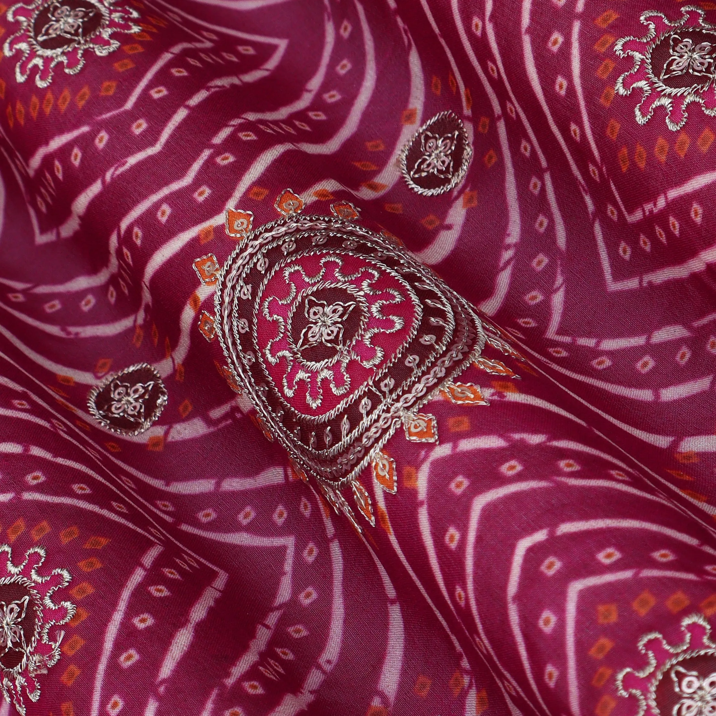Chinon Position Print Embroidery Fabric