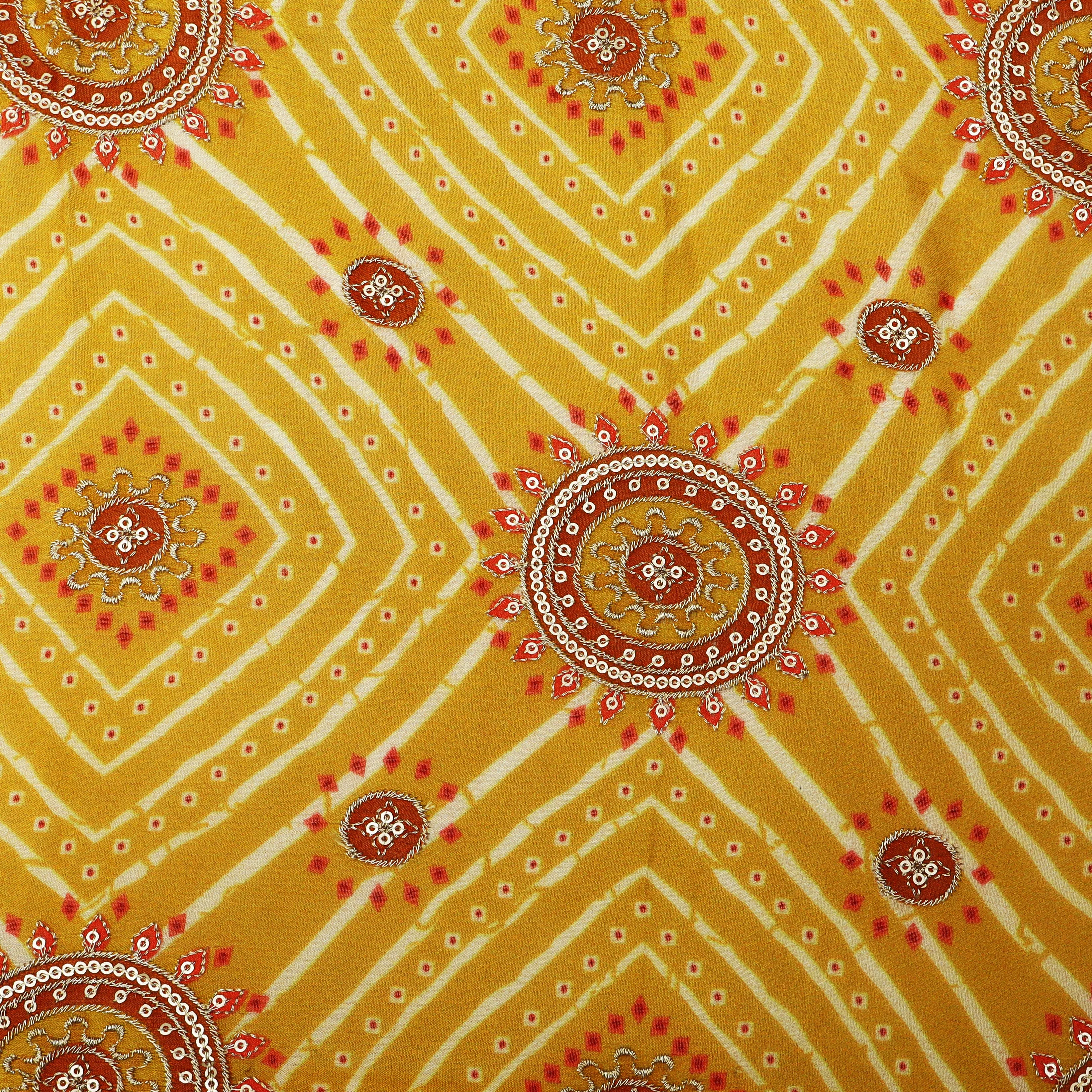 Chinon Position Print Embroidery Fabric