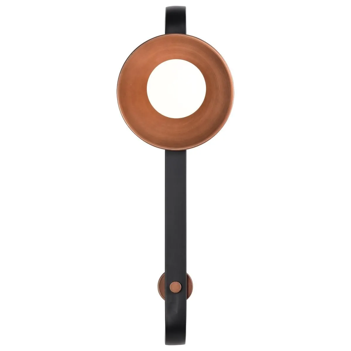 Colby 24 in. Wall Sconce Matte Black and Antique Copper Finish