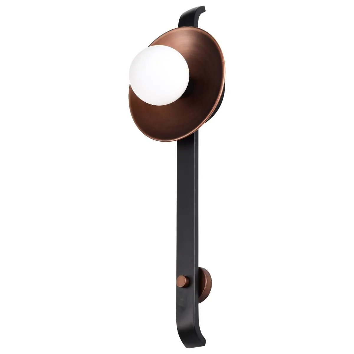 Colby 24 in. Wall Sconce Matte Black and Antique Copper Finish