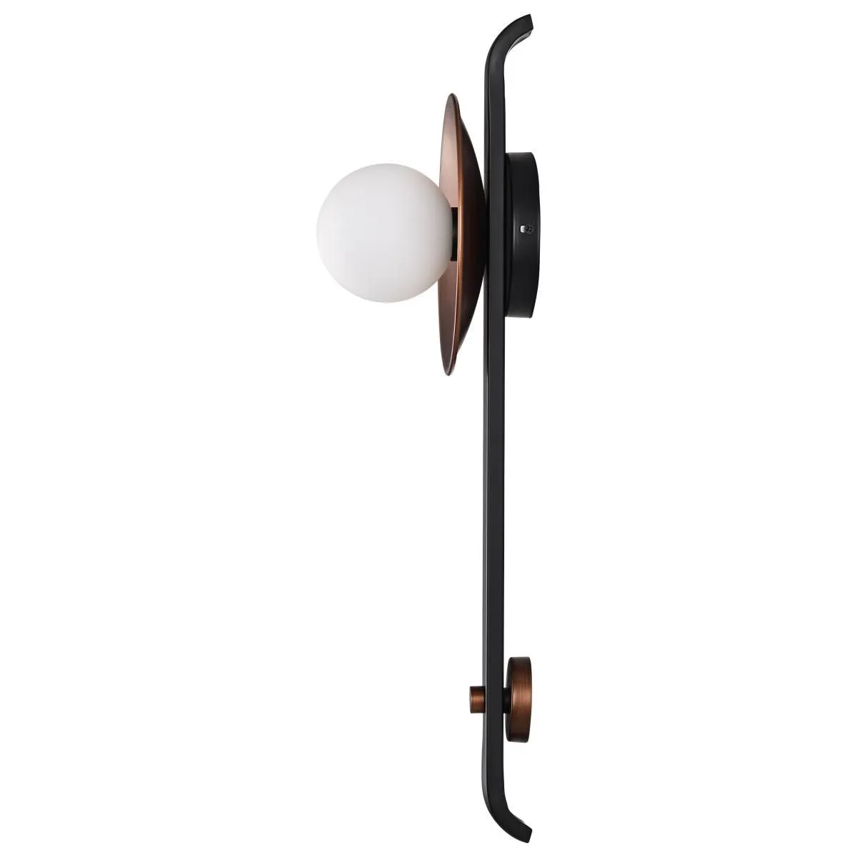 Colby 24 in. Wall Sconce Matte Black and Antique Copper Finish