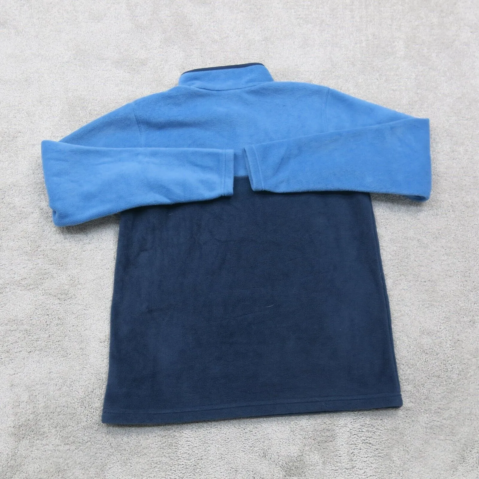 Columbia Sportswear Men 1/4 Buttons Sweatshirt Long Sleeve Mock Neck Blue S/P