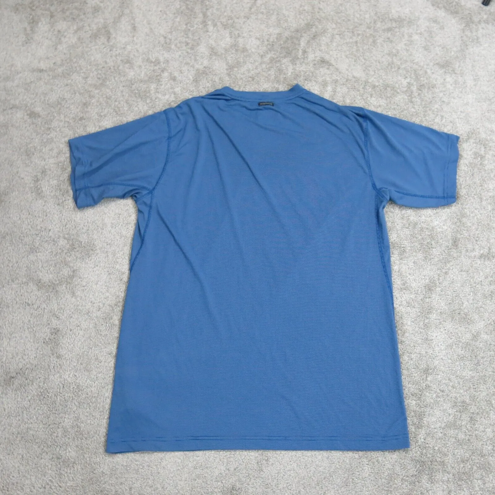 Columbia Sportswear Mens T Shirt Top Striped Crew Neck Tee Short Sleeve Blue XXL