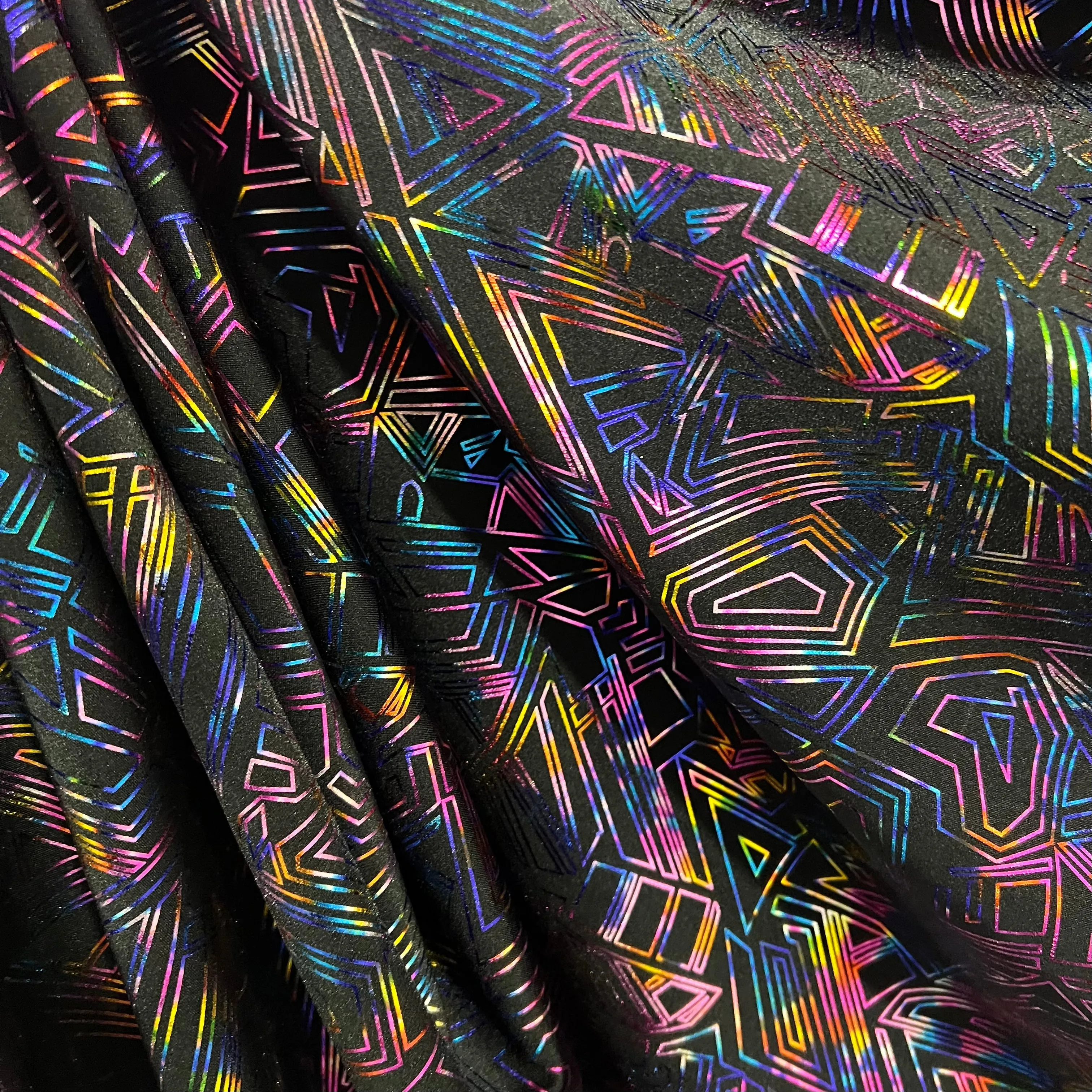 CyberSpace Metallic Spandex Fabric
