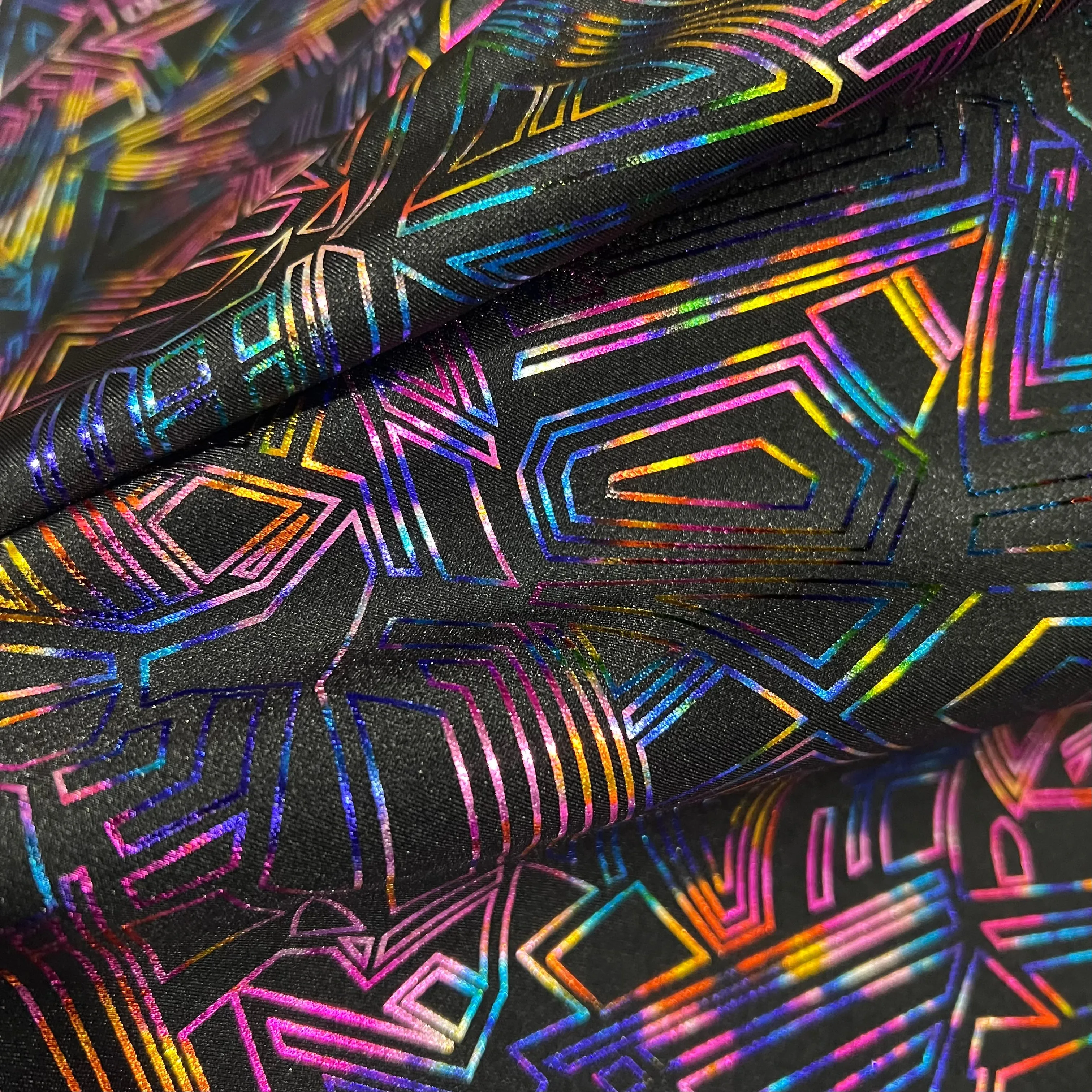 CyberSpace Metallic Spandex Fabric
