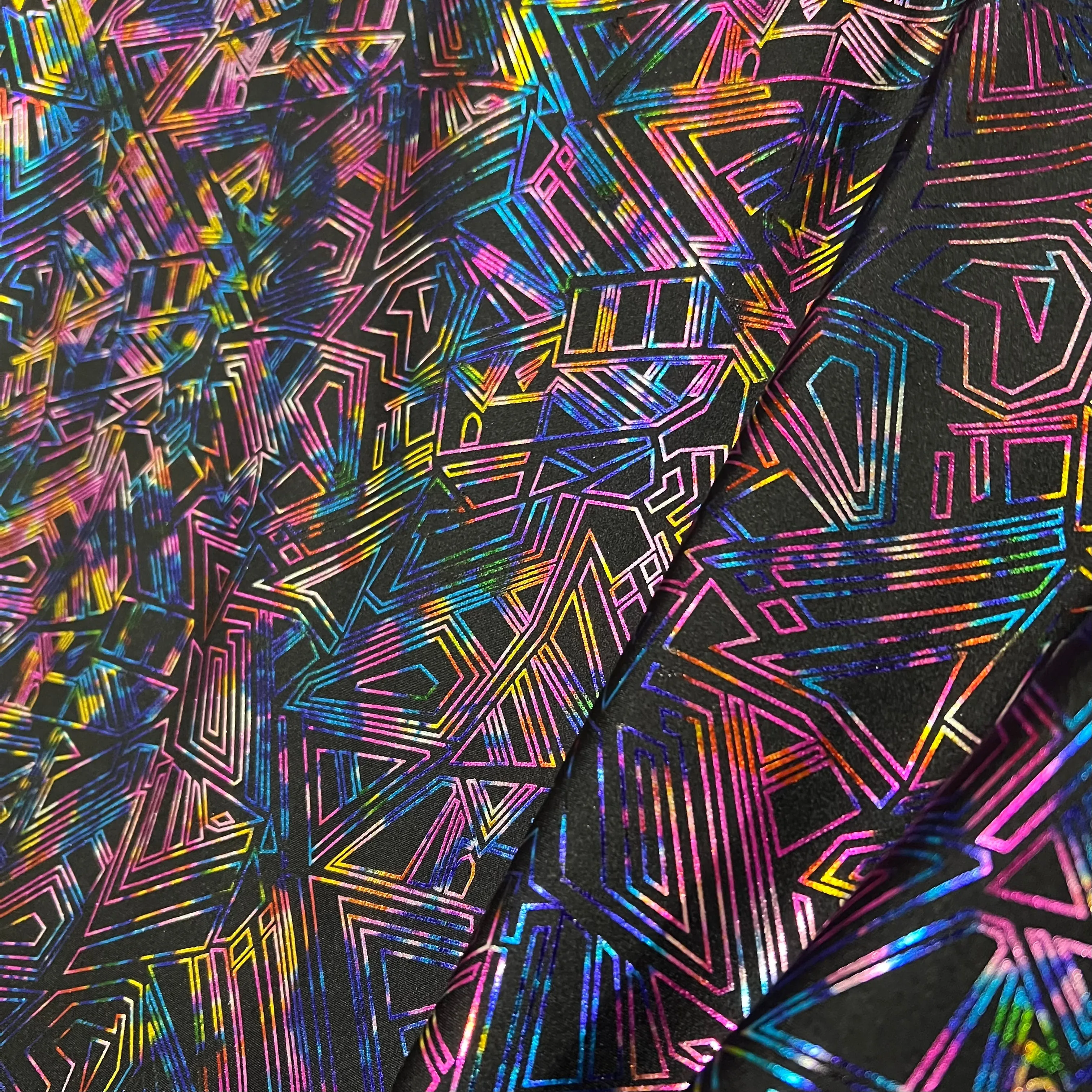 CyberSpace Metallic Spandex Fabric