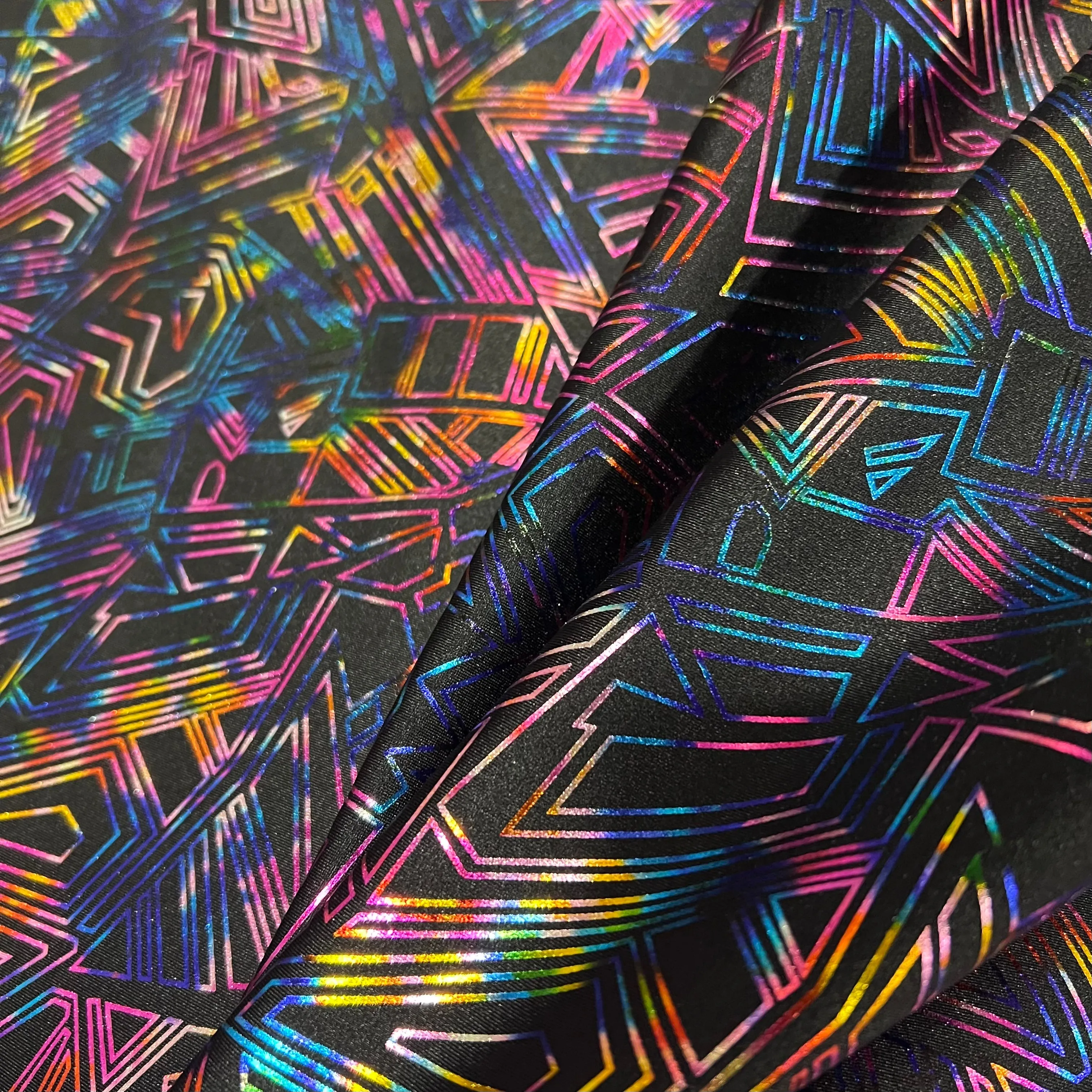 CyberSpace Metallic Spandex Fabric