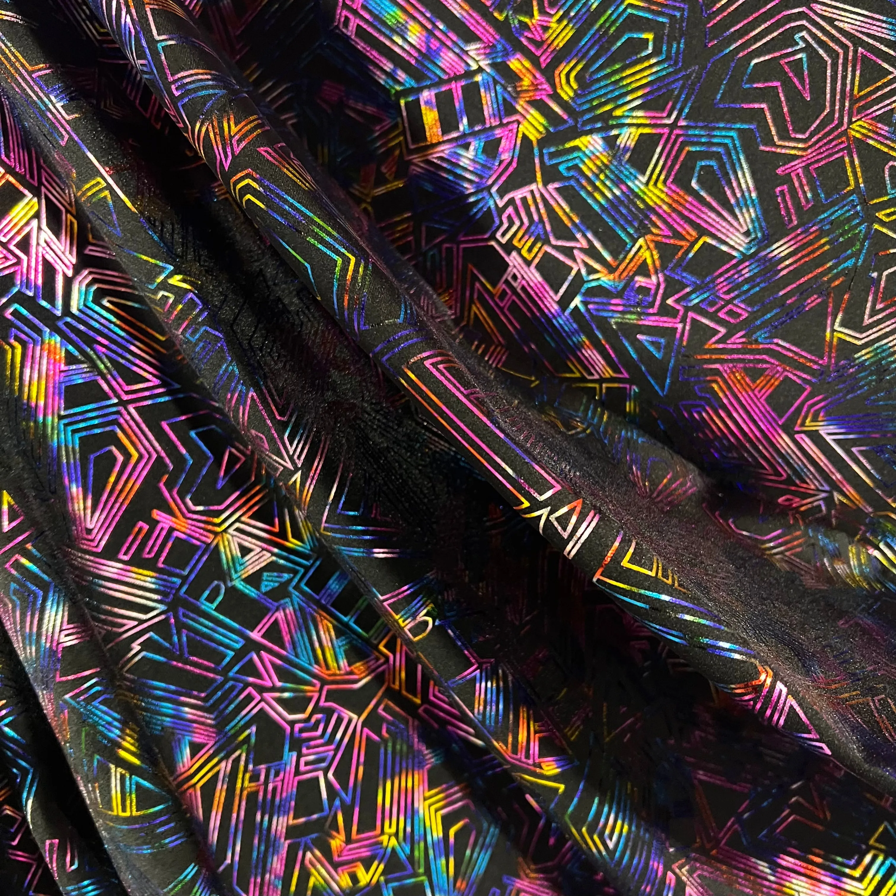 CyberSpace Metallic Spandex Fabric