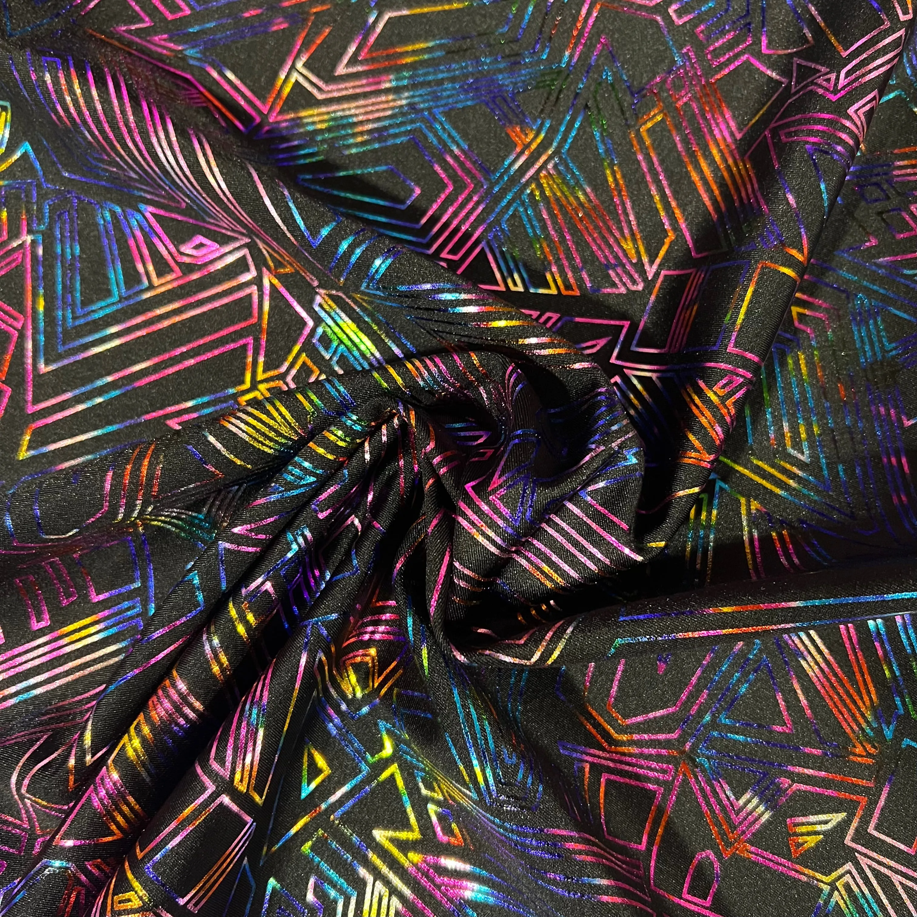 CyberSpace Metallic Spandex Fabric