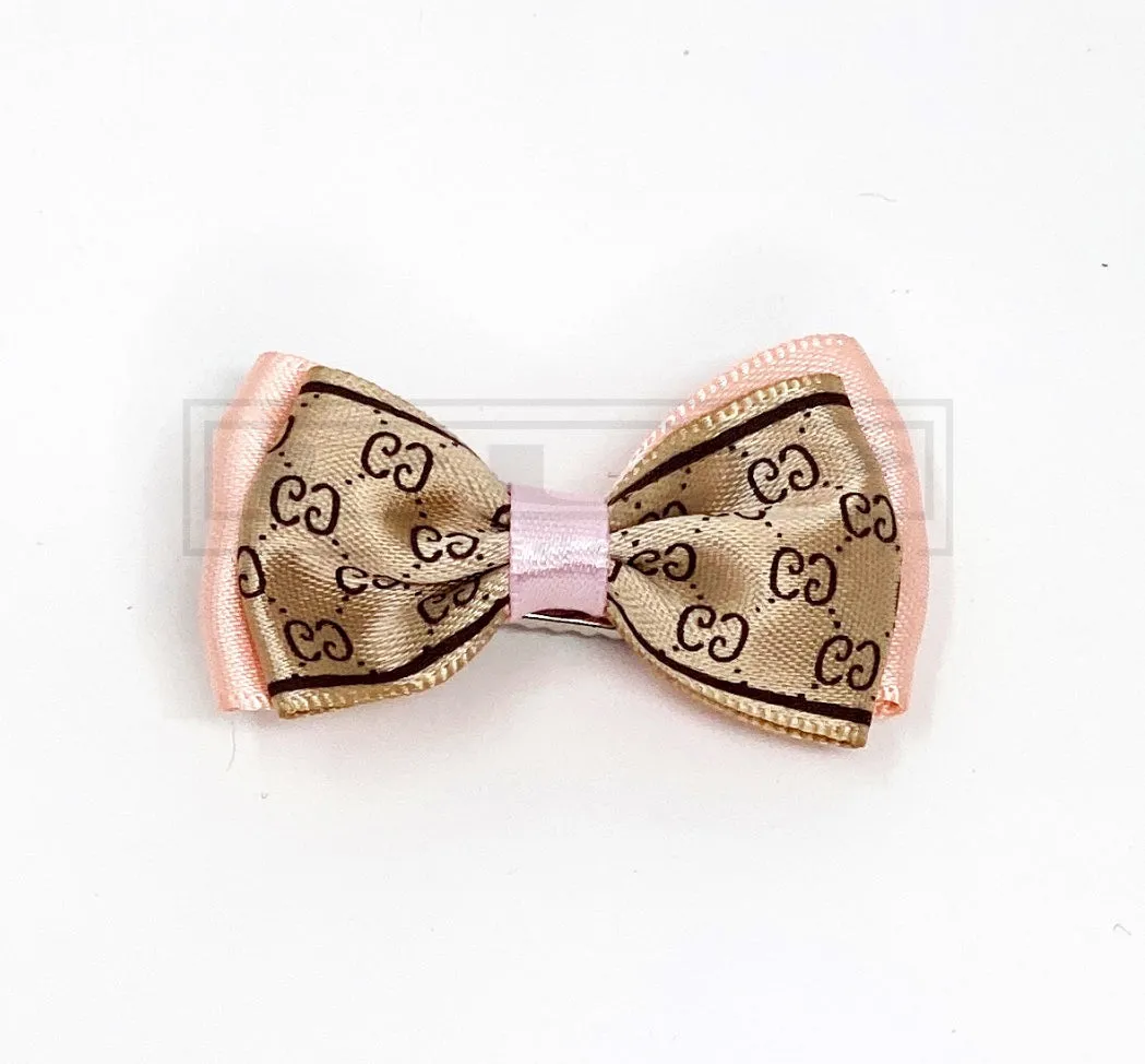 Designer Inspired Hair Bowtie Clips (Various styles)