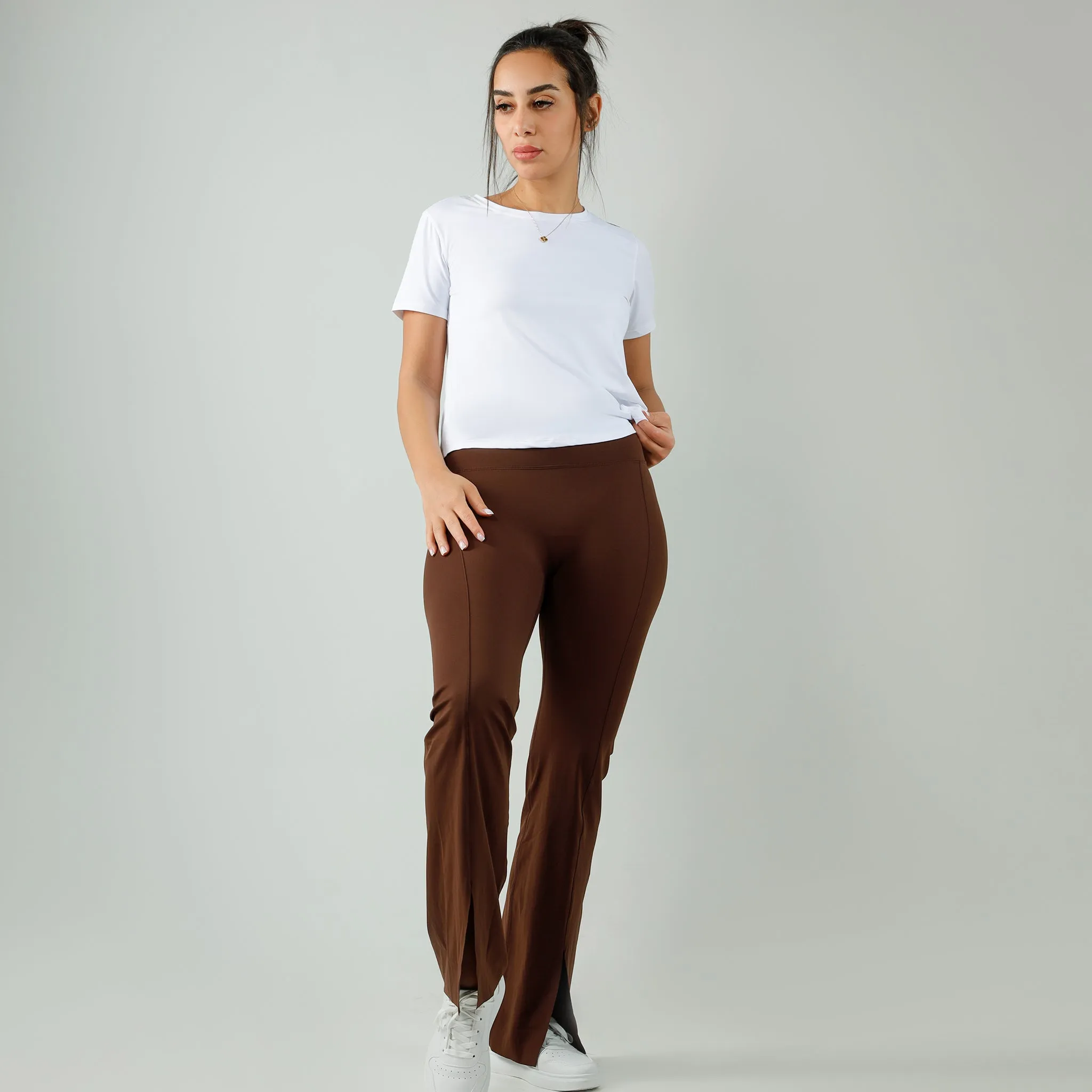 Flared front cut Leggings