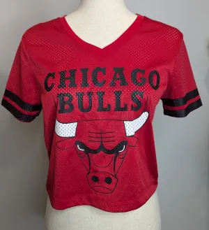 Forever21 NBA Chicago Bulls Cropped Mesh Tshirt