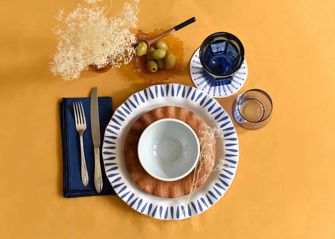 Iris Blue Drop Small Bowl