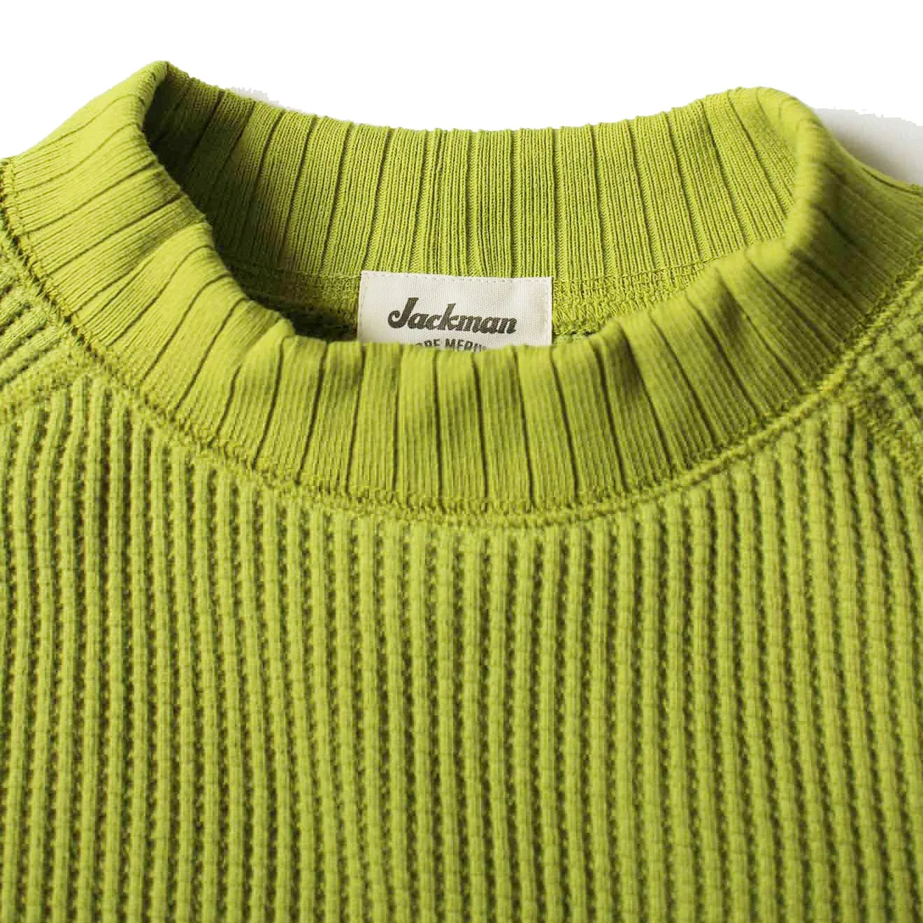 Jackman Waffle Mid-Neck Lime