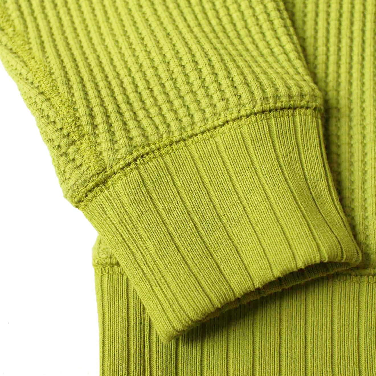 Jackman Waffle Mid-Neck Lime
