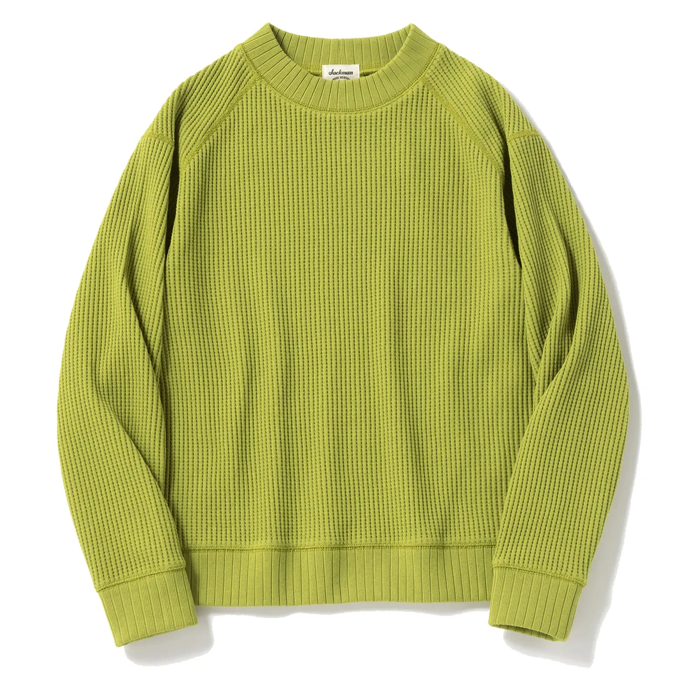 Jackman Waffle Mid-Neck Lime
