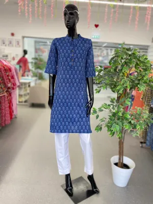 KURTA - Cotton Blue color