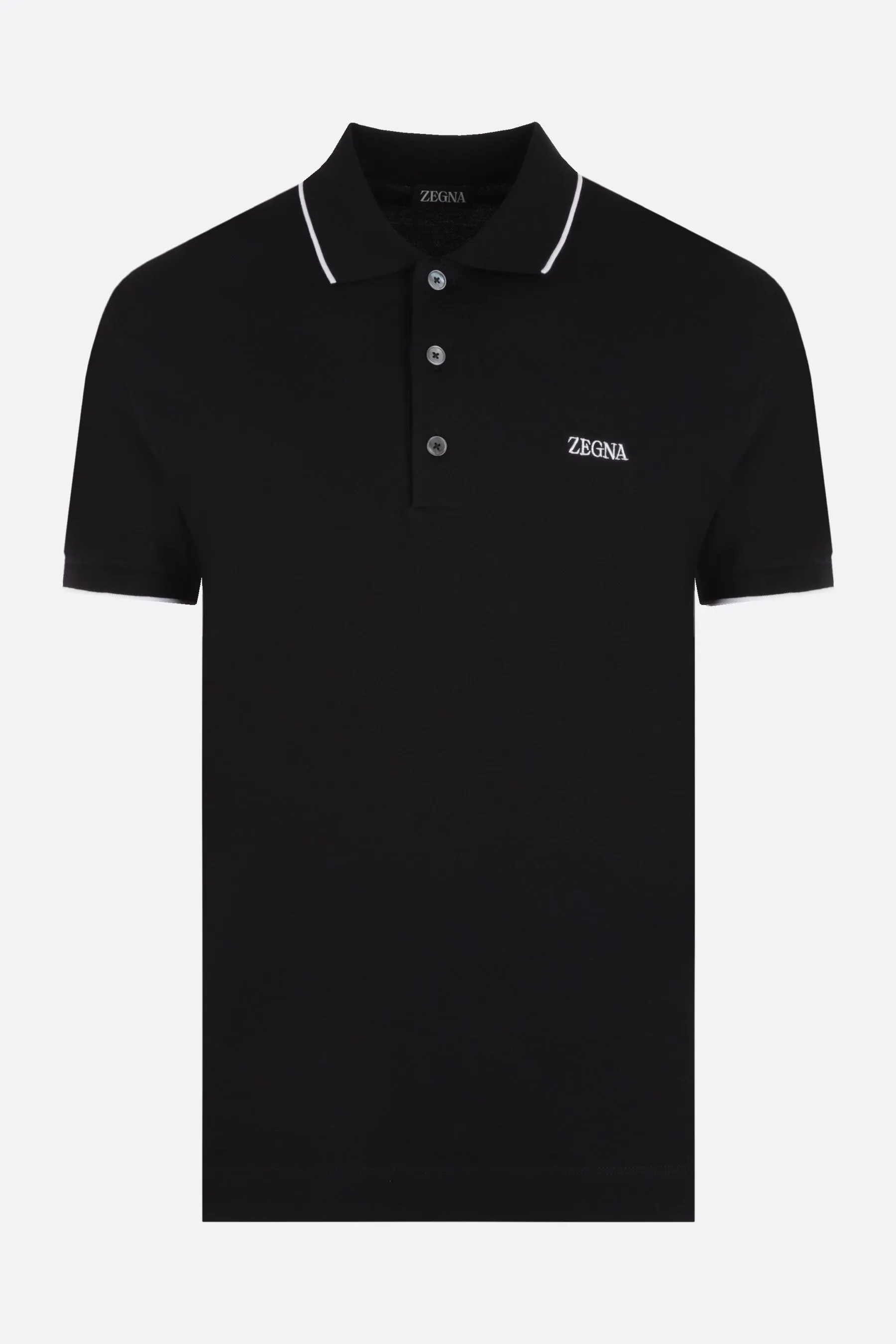 Logo Embroidered Piquet Polo Shirt