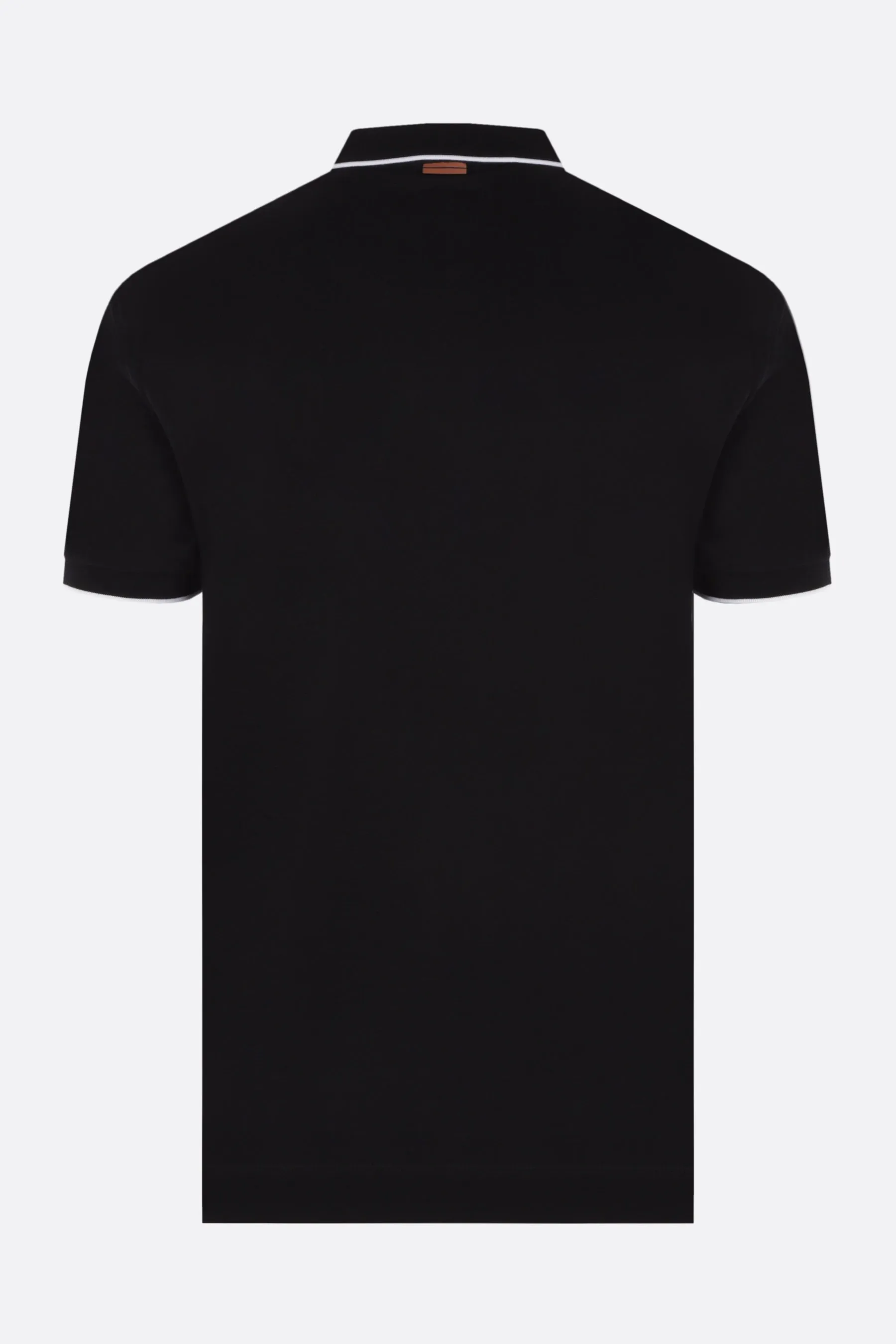 Logo Embroidered Piquet Polo Shirt