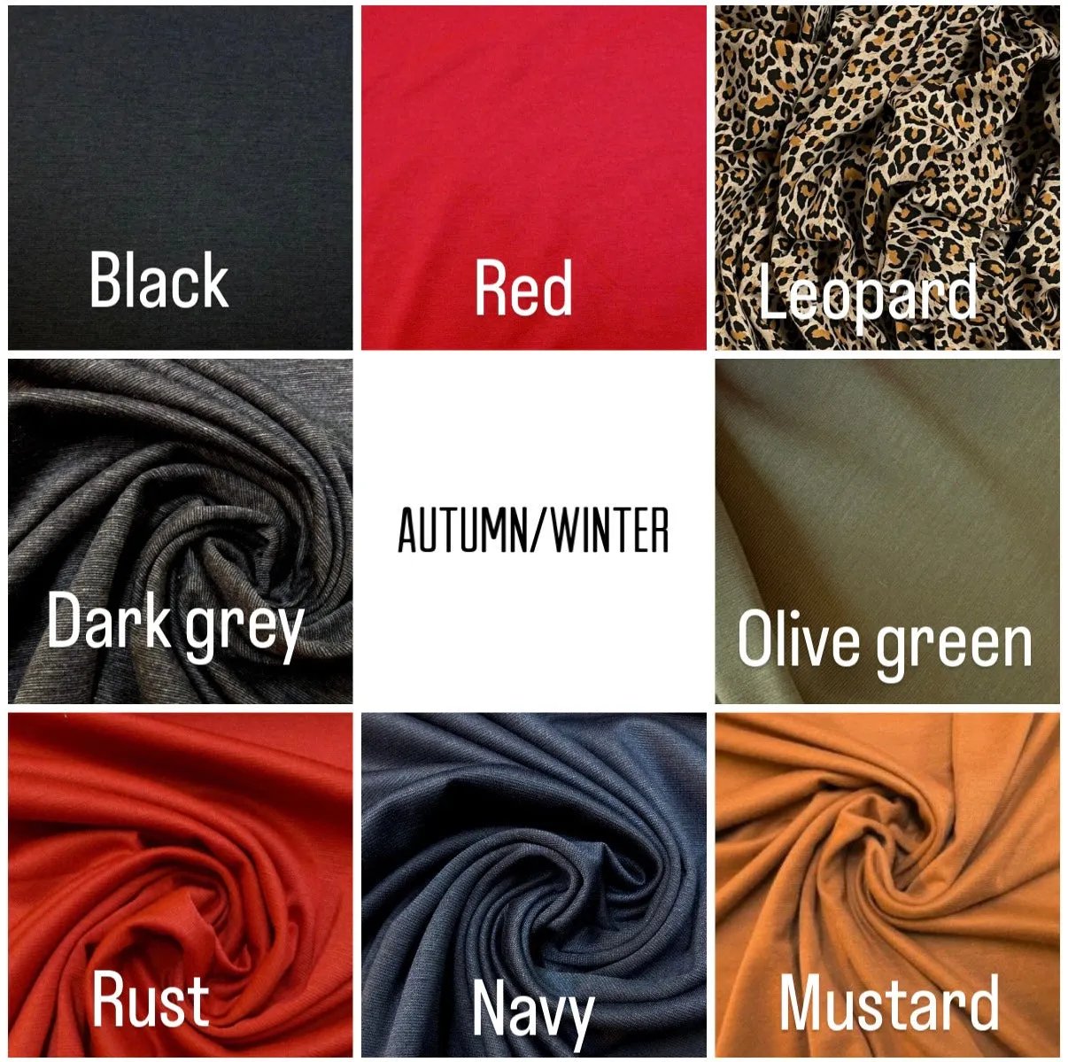 Made To Order: SCRUNCHIE KNOT Vintage Style Pre-tied Headband in 8 colours: red, black, leopard, olive green, mustard, rust, grey & navy
