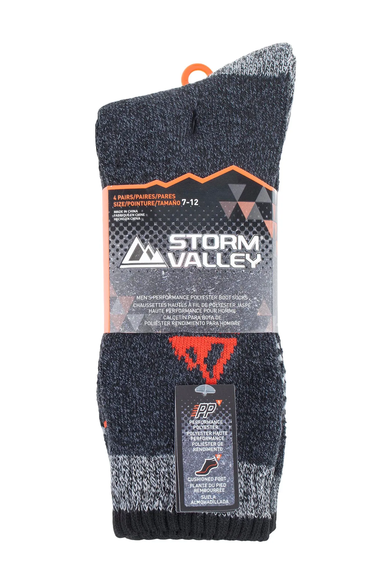 Men's Performance Polyester Marl Boot Sock