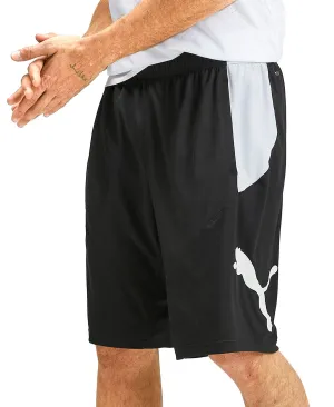 Men's Puma Training Cat shorts, black and white