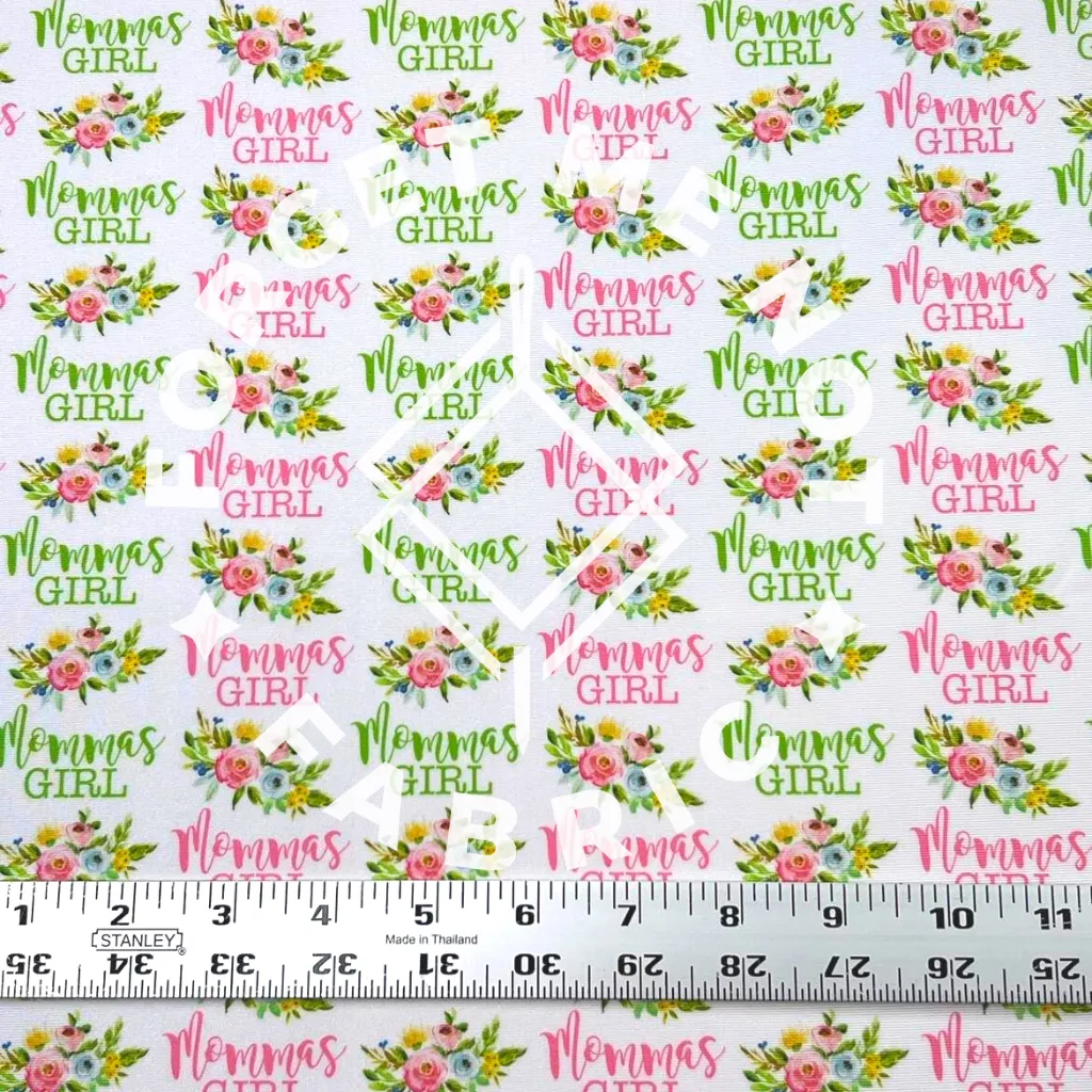 Mommas Girl Spandex Fabric