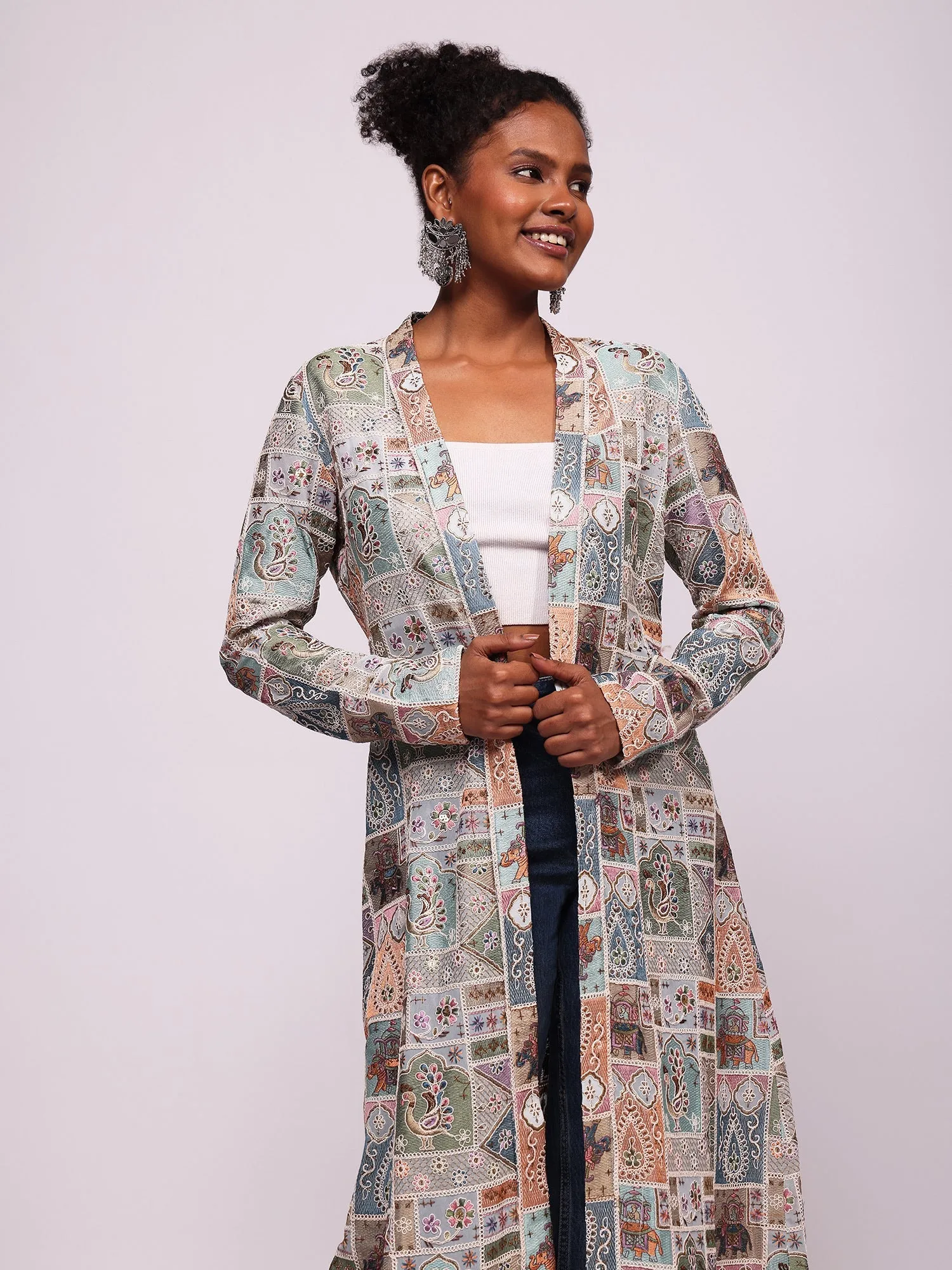 Naira Embroidered Kimono