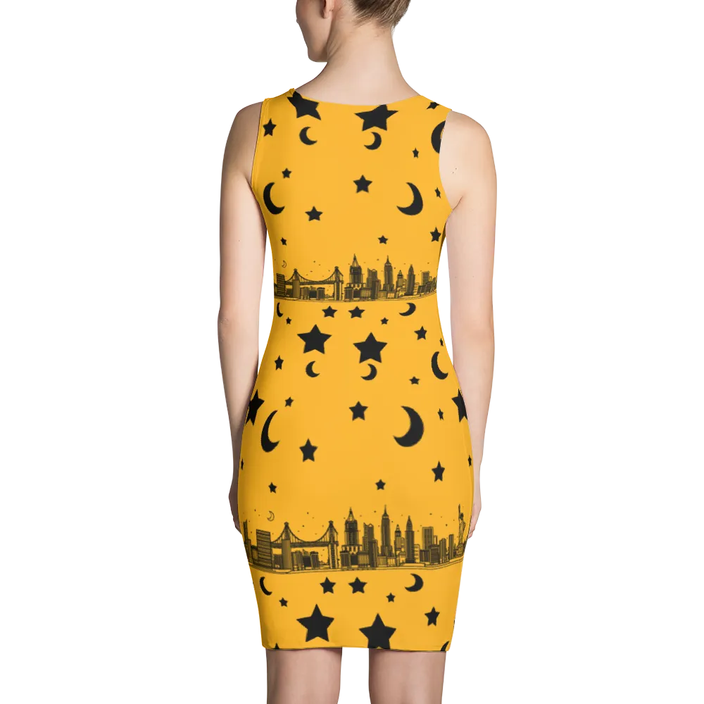 New York Golden Bodycon Dress